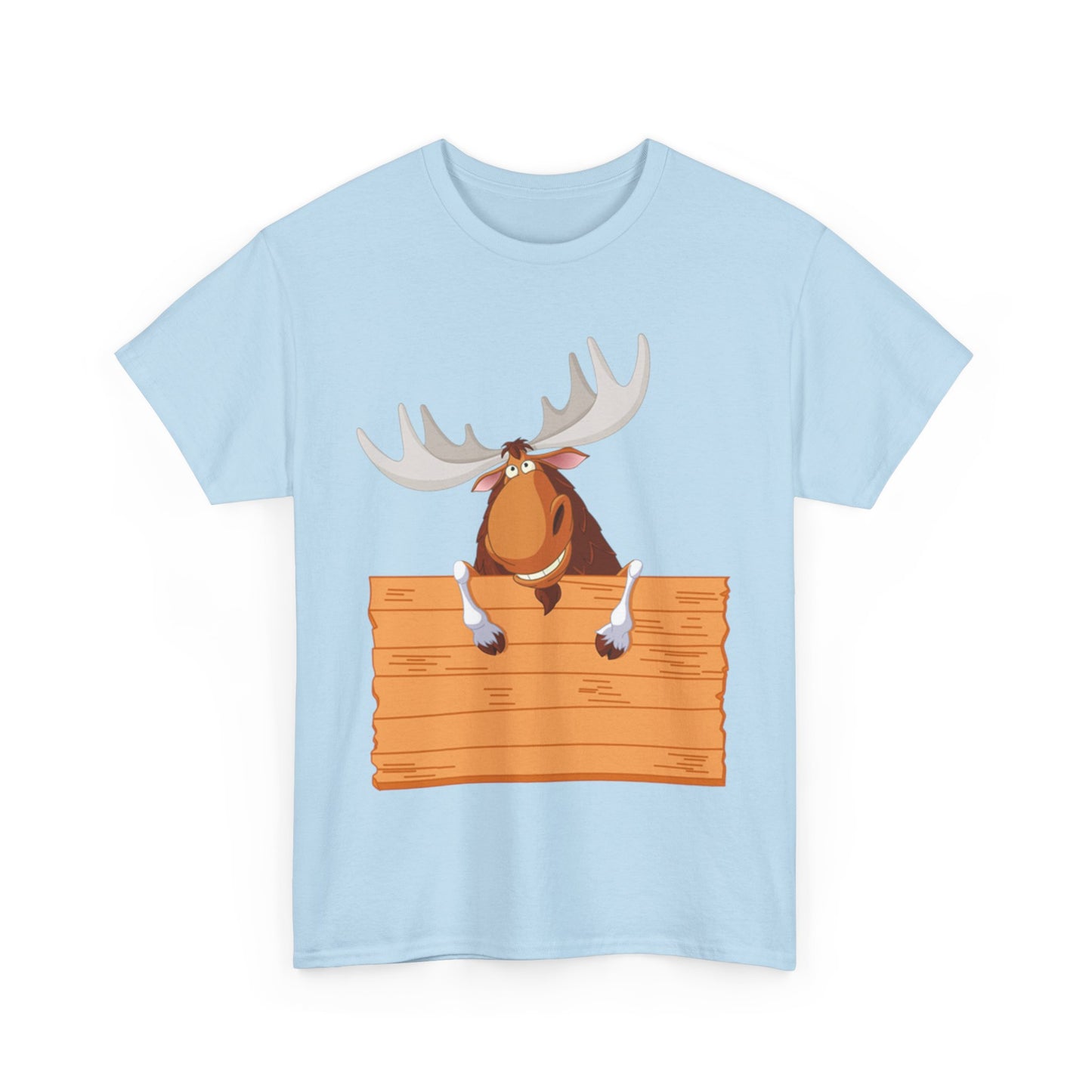 Funny Moose Graphic Tee, Unisex Heavy Cotton T-Shirt, Great for Nature Lovers, Gift for Wilderness Enthusiasts, Adventure Shirt