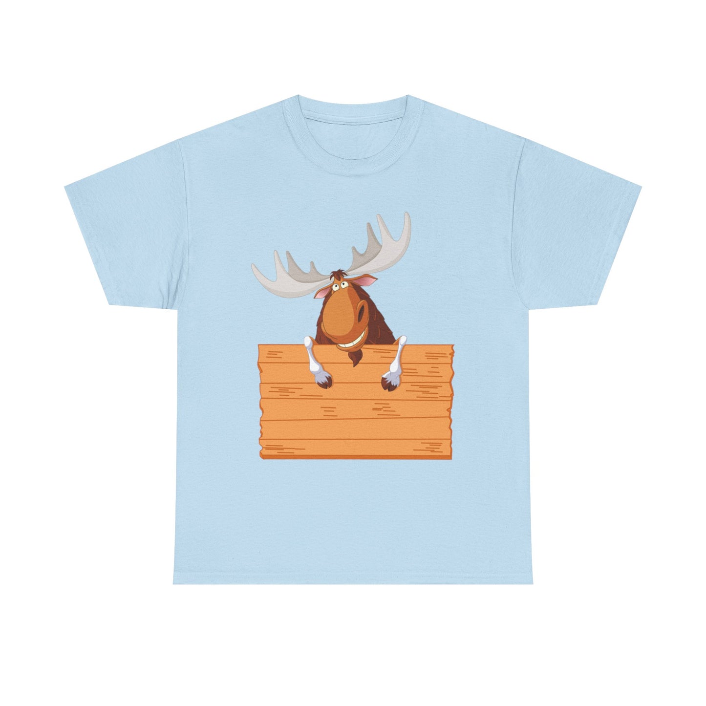 Funny Moose Graphic Tee, Unisex Heavy Cotton T-Shirt, Great for Nature Lovers, Gift for Wilderness Enthusiasts, Adventure Shirt