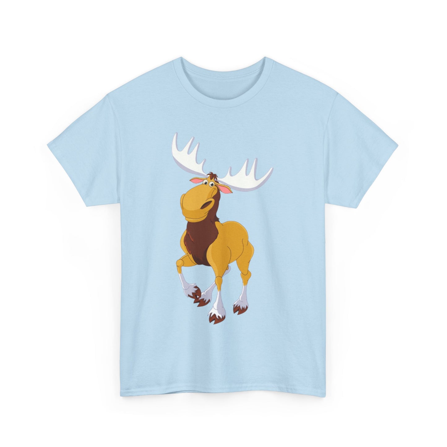 Moose Lover Unisex Heavy Cotton Tee, Nature T-Shirt, Wildlife Apparel, Animal Graphic Tee, Gift for Outdoorsy Friends
