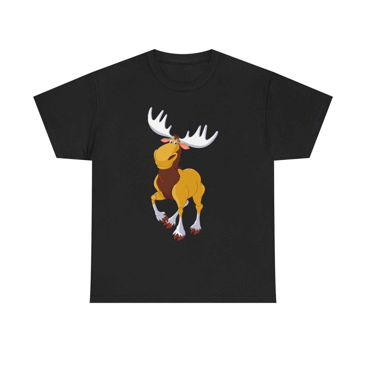 Moose Lover Unisex Heavy Cotton Tee, Nature T-Shirt, Wildlife Apparel, Animal Graphic Tee, Gift for Outdoorsy Friends