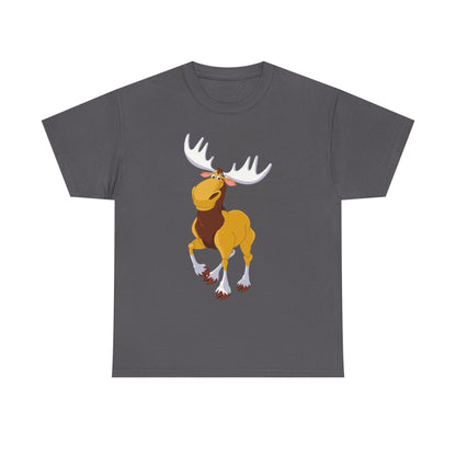 Moose Lover Unisex Heavy Cotton Tee, Nature T-Shirt, Wildlife Apparel, Animal Graphic Tee, Gift for Outdoorsy Friends
