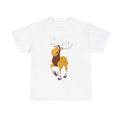 Moose Lover Unisex Heavy Cotton Tee, Nature T-Shirt, Wildlife Apparel, Animal Graphic Tee, Gift for Outdoorsy Friends