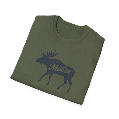 Moose Graphic Unisex T-Shirt | Nature Lover Tee, Outdoor Adventure Shirt, Wildlife Enthusiast Gift, Cabin Decor Apparel, Camping T-Shirt