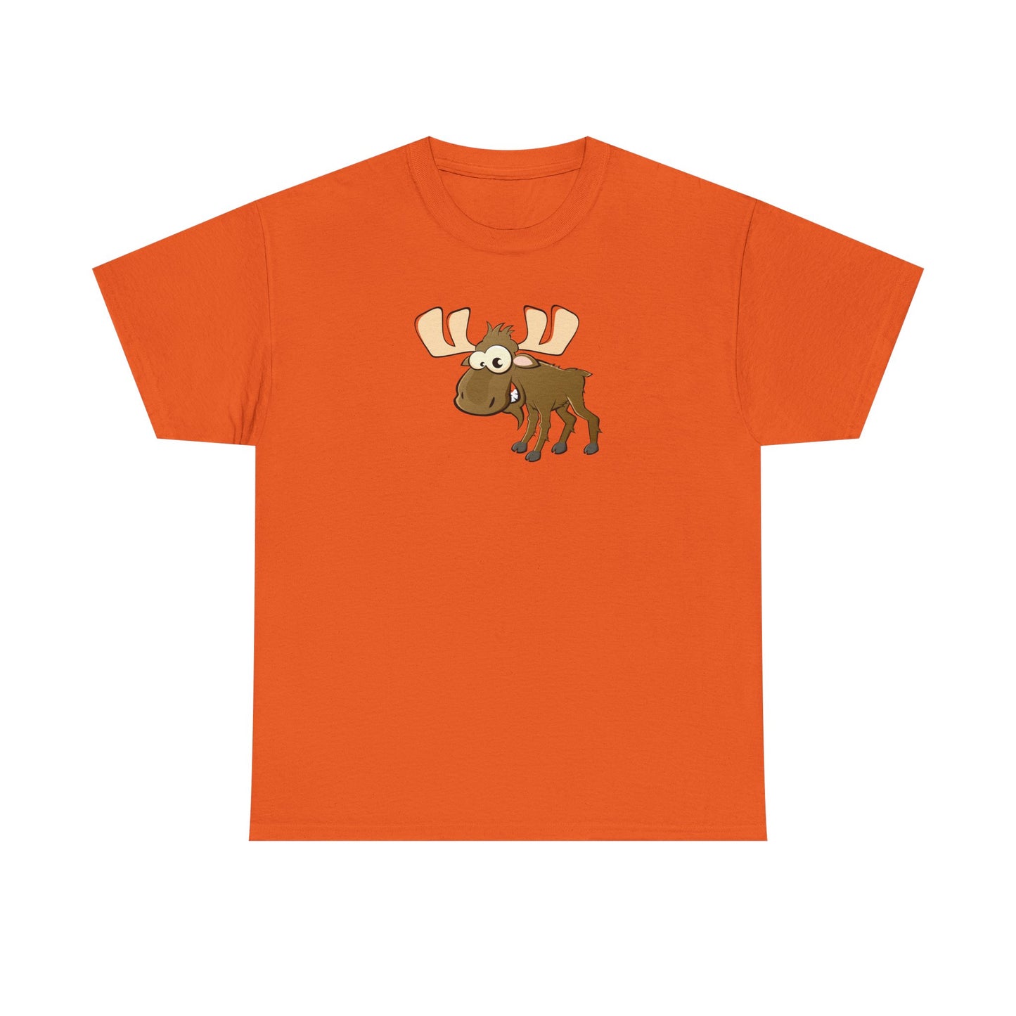 Cute Moose Graphic Tee, Unisex Cotton Shirt, Nature Lover Gift, Fun Casual Wear, Animal Lover Apparel