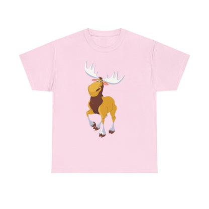 Moose Lover Unisex Heavy Cotton Tee, Nature T-Shirt, Wildlife Apparel, Animal Graphic Tee, Gift for Outdoorsy Friends