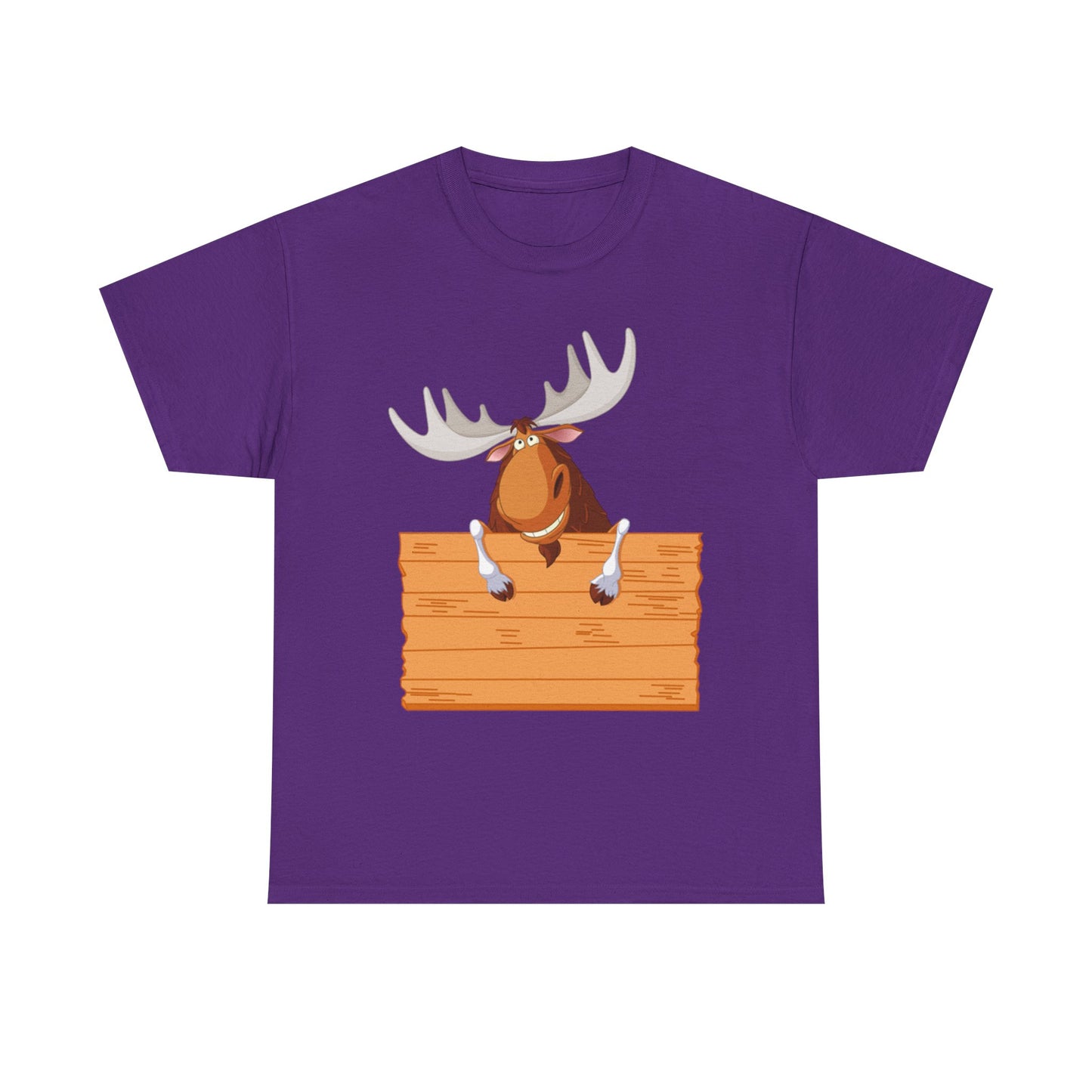 Funny Moose Graphic Tee, Unisex Heavy Cotton T-Shirt, Great for Nature Lovers, Gift for Wilderness Enthusiasts, Adventure Shirt