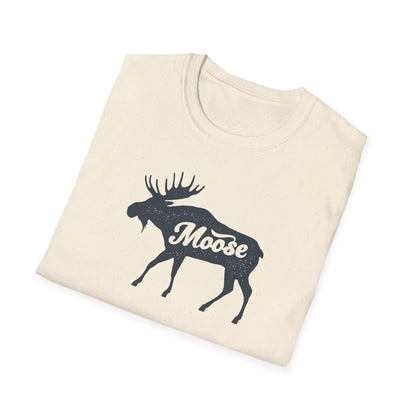 Moose Graphic Unisex T-Shirt | Nature Lover Tee, Outdoor Adventure Shirt, Wildlife Enthusiast Gift, Cabin Decor Apparel, Camping T-Shirt