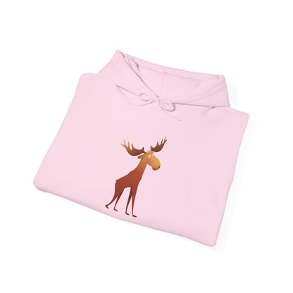 Moose Graphic Hoodie - Cozy Unisex Sweatshirt for Nature Lovers, Perfect Gift for Fall, Winter, Birthdays, Camping, Outdoor Adventures