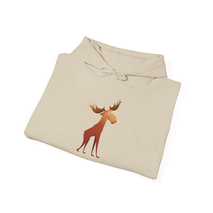 Moose Graphic Hoodie - Cozy Unisex Sweatshirt for Nature Lovers, Perfect Gift for Fall, Winter, Birthdays, Camping, Outdoor Adventures