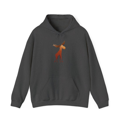 Moose Graphic Hoodie - Cozy Unisex Sweatshirt for Nature Lovers, Perfect Gift for Fall, Winter, Birthdays, Camping, Outdoor Adventures