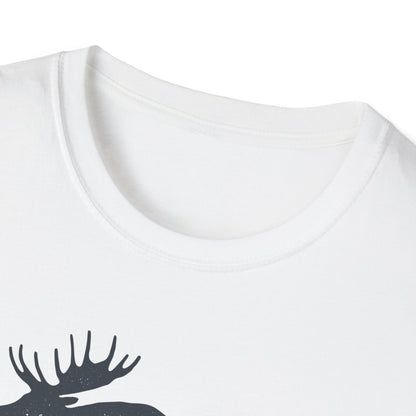 Moose Graphic Unisex T-Shirt | Nature Lover Tee, Outdoor Adventure Shirt, Wildlife Enthusiast Gift, Cabin Decor Apparel, Camping T-Shirt