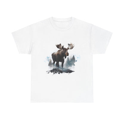 Majestic Moose Graphic T-shirt, Outdoor Adventure Apparel