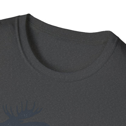 Moose Graphic Unisex T-Shirt | Nature Lover Tee, Outdoor Adventure Shirt, Wildlife Enthusiast Gift, Cabin Decor Apparel, Camping T-Shirt