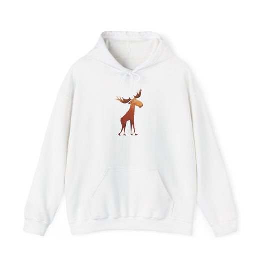 Moose Graphic Hoodie - Cozy Unisex Sweatshirt for Nature Lovers, Perfect Gift for Fall, Winter, Birthdays, Camping, Outdoor Adventures