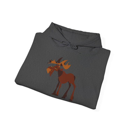 Cozy Moose Graphic Hoodie - Unisex Sweatshirt for Nature Lovers, Great for Gifts, Outdoor Adventures, and Fall Fashion