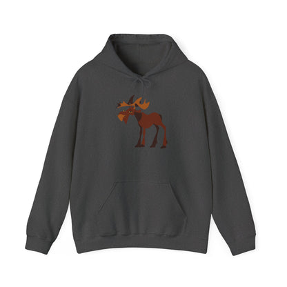 Cozy Moose Graphic Hoodie - Unisex Sweatshirt for Nature Lovers, Great for Gifts, Outdoor Adventures, and Fall Fashion
