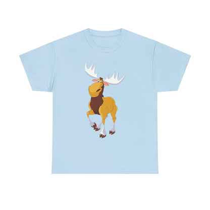 Moose Lover Unisex Heavy Cotton Tee, Nature T-Shirt, Wildlife Apparel, Animal Graphic Tee, Gift for Outdoorsy Friends