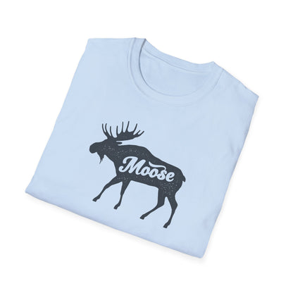 Moose Graphic Unisex T-Shirt | Nature Lover Tee, Outdoor Adventure Shirt, Wildlife Enthusiast Gift, Cabin Decor Apparel, Camping T-Shirt
