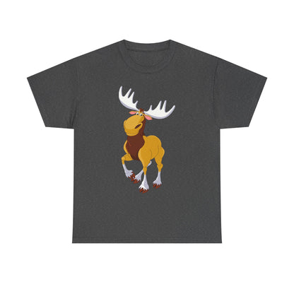 Moose Lover Unisex Heavy Cotton Tee, Nature T-Shirt, Wildlife Apparel, Animal Graphic Tee, Gift for Outdoorsy Friends