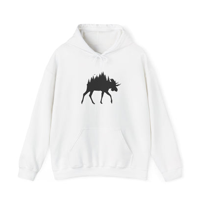 Moose Forest Silhouette Hoodie