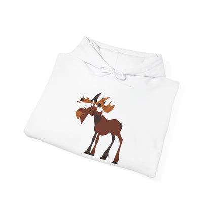 Cozy Moose Graphic Hoodie - Unisex Sweatshirt for Nature Lovers, Great for Gifts, Outdoor Adventures, and Fall Fashion