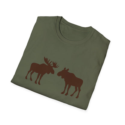 Moose Silhouette Unisex T-Shirt, Nature Lover Gift, Outdoor Adventure Tee, Wildlife Enthusiast Apparel, Casual Everyday Wear, [...]