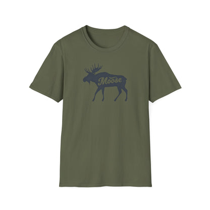 Moose Graphic Unisex T-Shirt | Nature Lover Tee, Outdoor Adventure Shirt, Wildlife Enthusiast Gift, Cabin Decor Apparel, Camping T-Shirt
