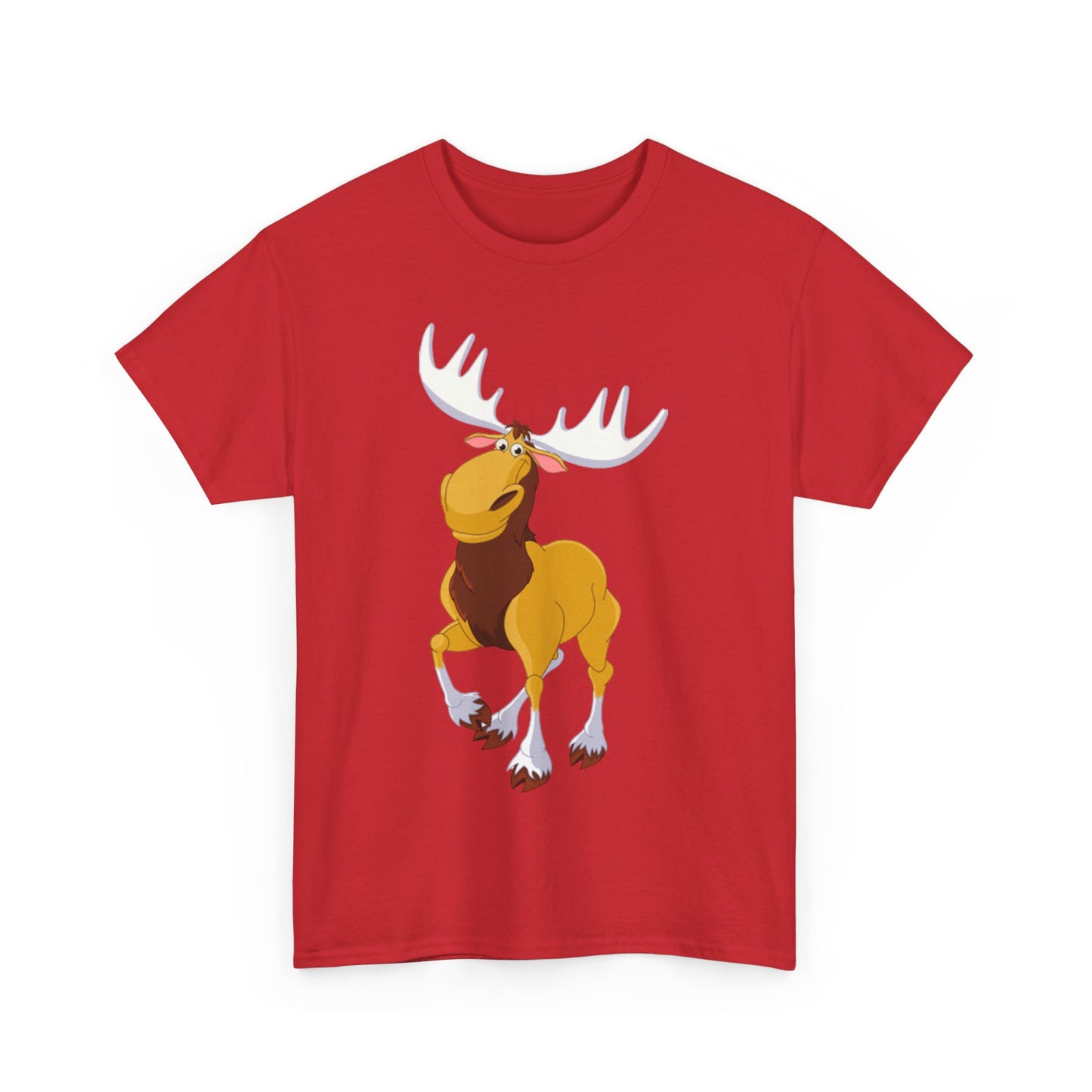 Moose Lover Unisex Heavy Cotton Tee, Nature T-Shirt, Wildlife Apparel, Animal Graphic Tee, Gift for Outdoorsy Friends