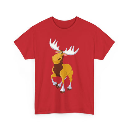 Moose Lover Unisex Heavy Cotton Tee, Nature T-Shirt, Wildlife Apparel, Animal Graphic Tee, Gift for Outdoorsy Friends