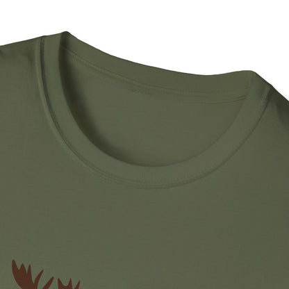Moose Silhouette Unisex T-Shirt, Nature Lover Gift, Outdoor Adventure Tee, Wildlife Enthusiast Apparel, Casual Everyday Wear, [...]