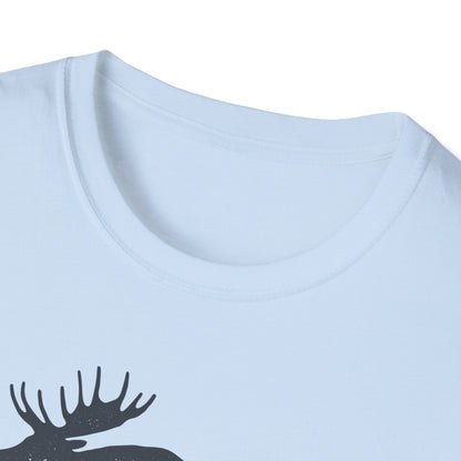 Moose Graphic Unisex T-Shirt | Nature Lover Tee, Outdoor Adventure Shirt, Wildlife Enthusiast Gift, Cabin Decor Apparel, Camping T-Shirt