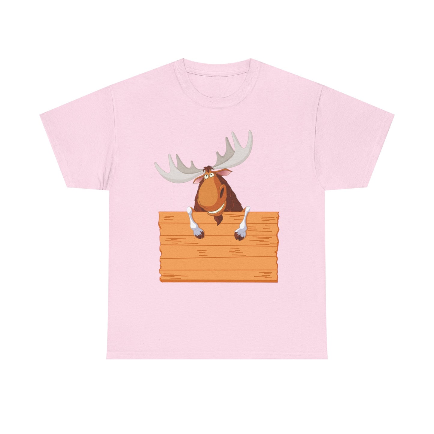 Funny Moose Graphic Tee, Unisex Heavy Cotton T-Shirt, Great for Nature Lovers, Gift for Wilderness Enthusiasts, Adventure Shirt
