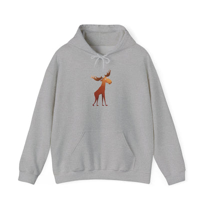 Moose Graphic Hoodie - Cozy Unisex Sweatshirt for Nature Lovers, Perfect Gift for Fall, Winter, Birthdays, Camping, Outdoor Adventures