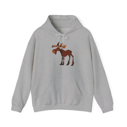 Cozy Moose Graphic Hoodie - Unisex Sweatshirt for Nature Lovers, Great for Gifts, Outdoor Adventures, and Fall Fashion