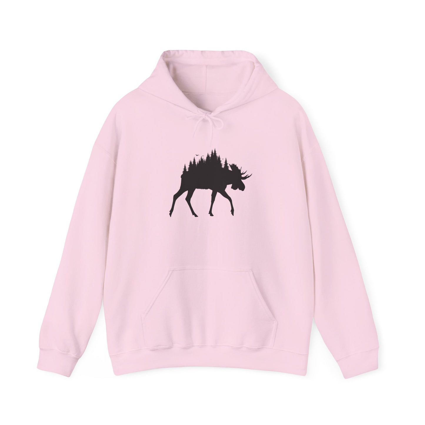 Moose Forest Silhouette Hoodie