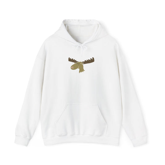 Cozy Moose Graphic Hoodie - Unisex Sweatshirt for Outdoor Adventures, Camping Gift, Nature Lover Apparel, Birthday, Christmas