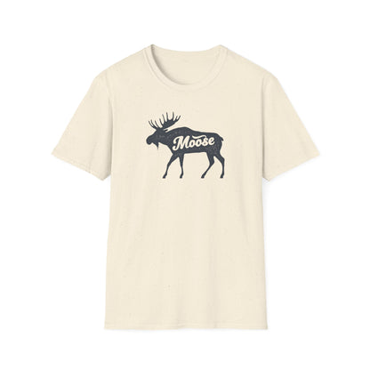 Moose Graphic Unisex T-Shirt | Nature Lover Tee, Outdoor Adventure Shirt, Wildlife Enthusiast Gift, Cabin Decor Apparel, Camping T-Shirt