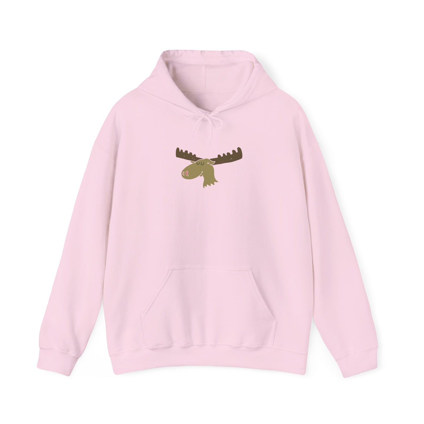 Cozy Moose Graphic Hoodie - Unisex Sweatshirt for Outdoor Adventures, Camping Gift, Nature Lover Apparel, Birthday, Christmas