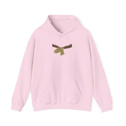 Cozy Moose Graphic Hoodie - Unisex Sweatshirt for Outdoor Adventures, Camping Gift, Nature Lover Apparel, Birthday, Christmas