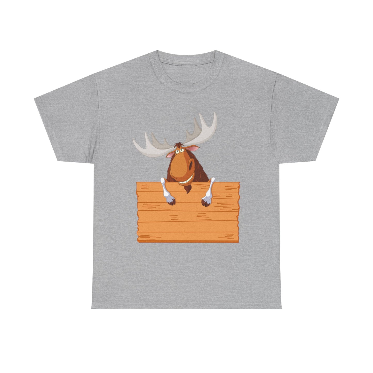 Funny Moose Graphic Tee, Unisex Heavy Cotton T-Shirt, Great for Nature Lovers, Gift for Wilderness Enthusiasts, Adventure Shirt