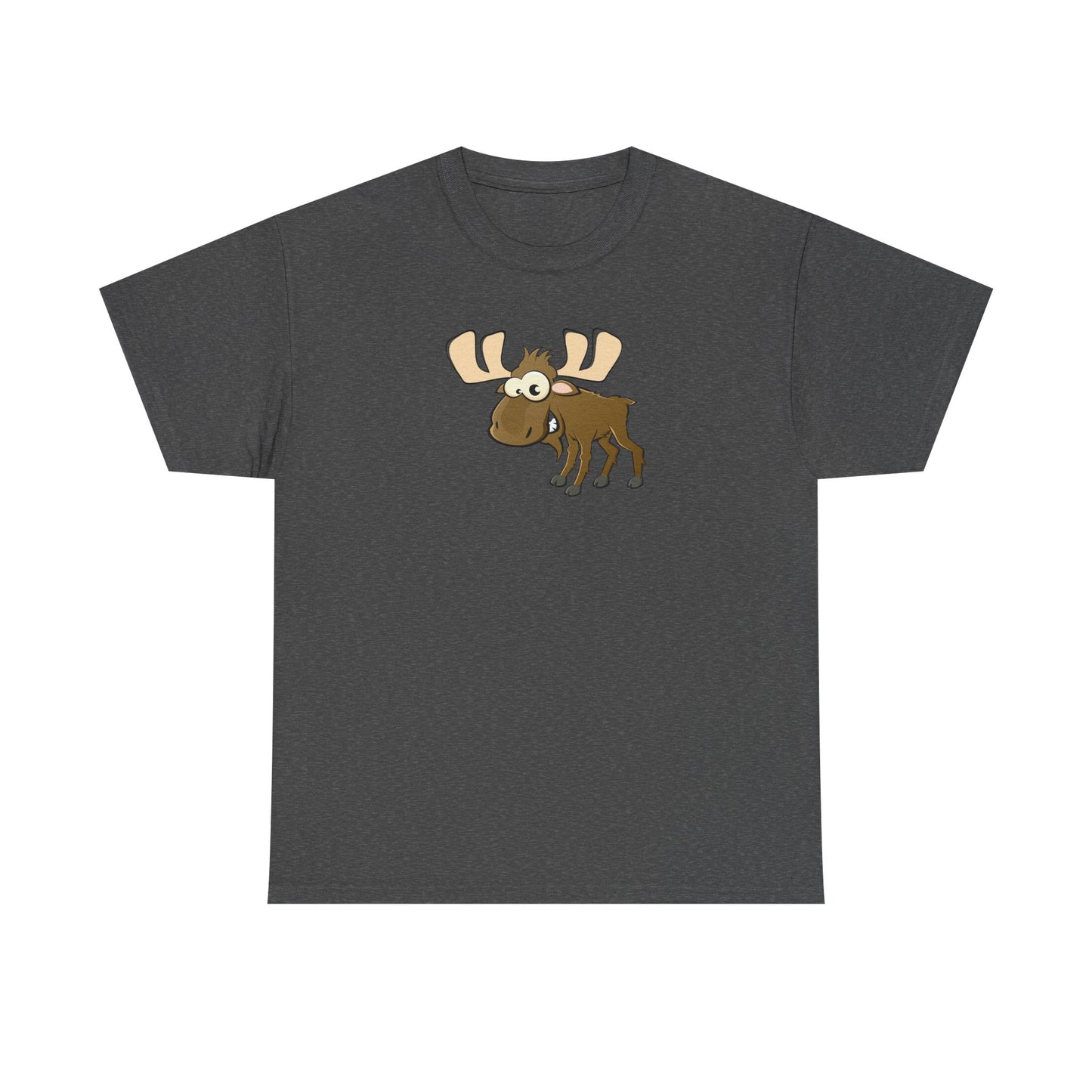 Cute Moose Graphic Tee, Unisex Cotton Shirt, Nature Lover Gift, Fun Casual Wear, Animal Lover Apparel