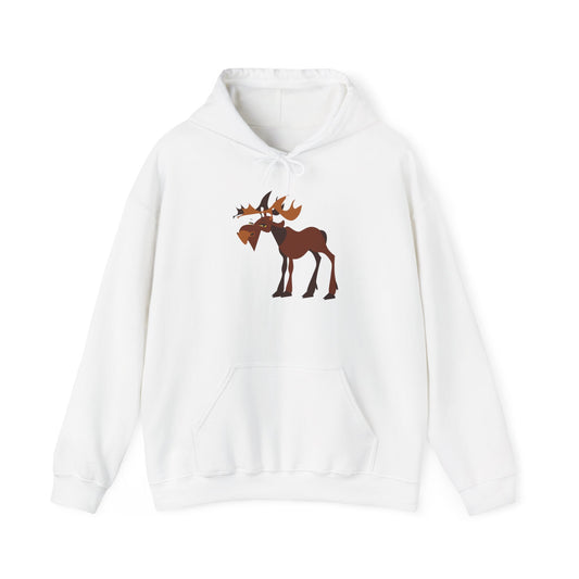 Cozy Moose Graphic Hoodie - Unisex Sweatshirt for Nature Lovers, Great for Gifts, Outdoor Adventures, and Fall Fashion