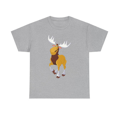 Moose Lover Unisex Heavy Cotton Tee, Nature T-Shirt, Wildlife Apparel, Animal Graphic Tee, Gift for Outdoorsy Friends