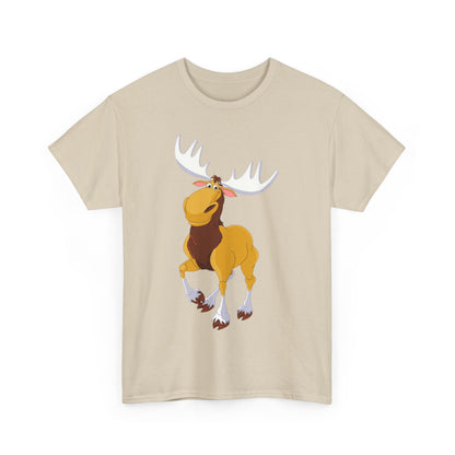 Moose Lover Unisex Heavy Cotton Tee, Nature T-Shirt, Wildlife Apparel, Animal Graphic Tee, Gift for Outdoorsy Friends