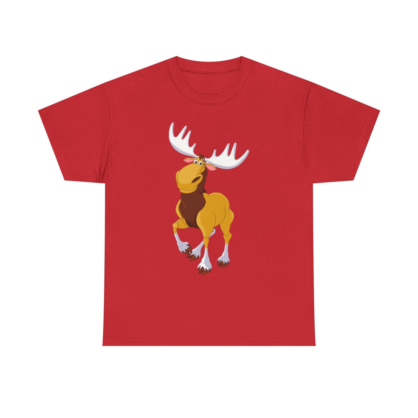 Moose Lover Unisex Heavy Cotton Tee, Nature T-Shirt, Wildlife Apparel, Animal Graphic Tee, Gift for Outdoorsy Friends