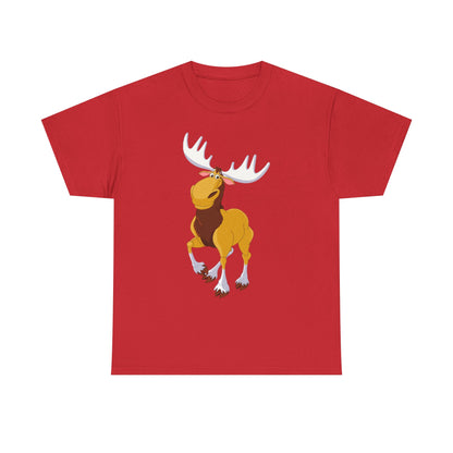 Moose Lover Unisex Heavy Cotton Tee, Nature T-Shirt, Wildlife Apparel, Animal Graphic Tee, Gift for Outdoorsy Friends