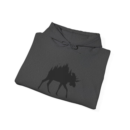 Moose Forest Silhouette Hoodie
