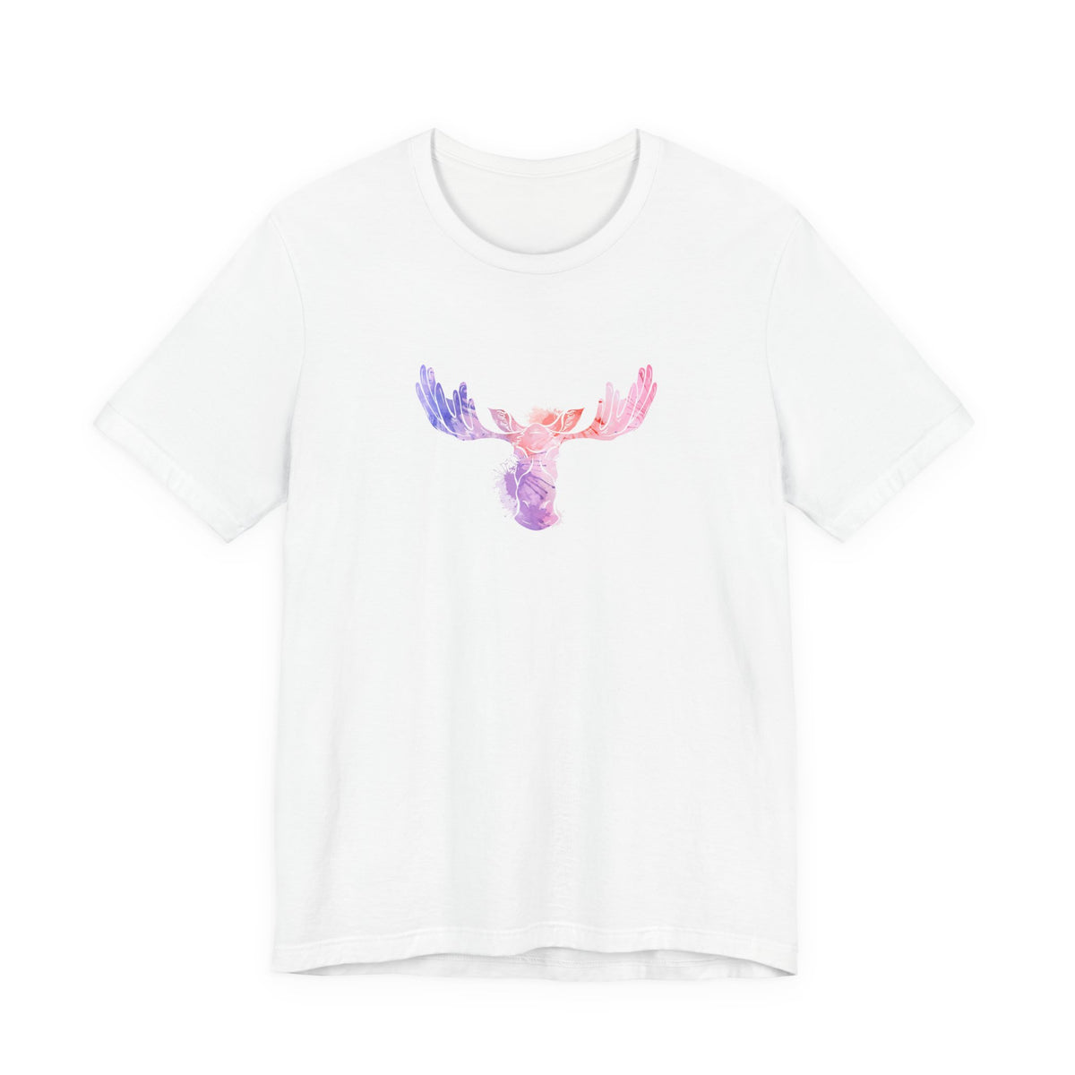 Colorful Moose Head T-Shirt | Artistic Wildlife Graphic Tee | Moose Nation