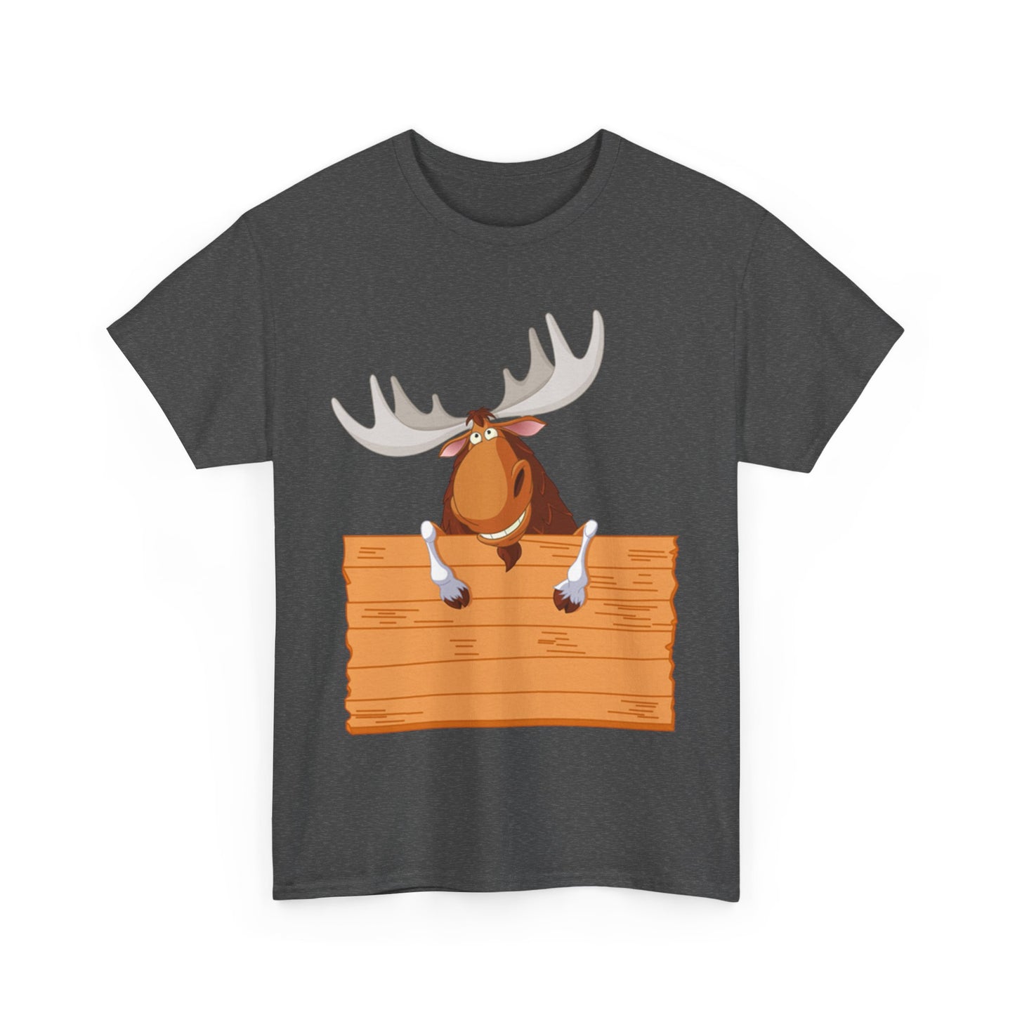 Funny Moose Graphic Tee, Unisex Heavy Cotton T-Shirt, Great for Nature Lovers, Gift for Wilderness Enthusiasts, Adventure Shirt