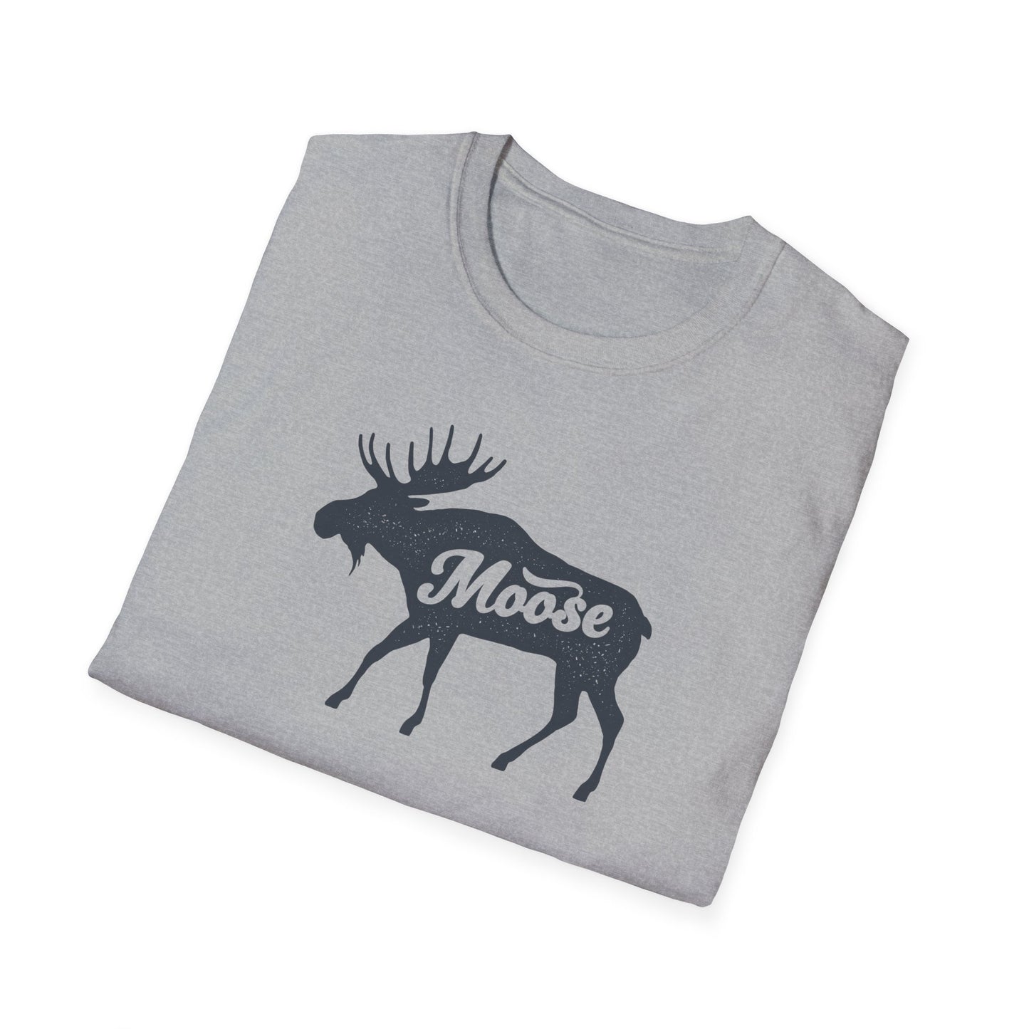 Moose Graphic Unisex T-Shirt | Nature Lover Tee, Outdoor Adventure Shirt, Wildlife Enthusiast Gift, Cabin Decor Apparel, Camping T-Shirt